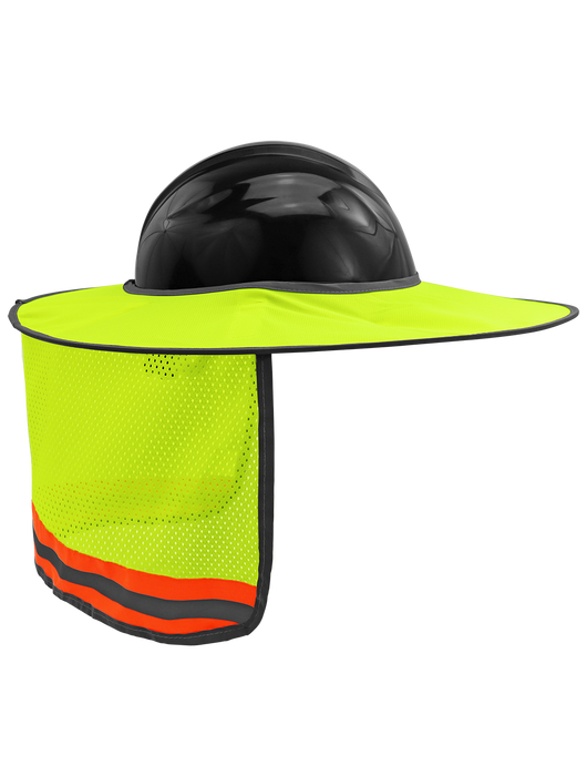 FrogWear HV - High-Visibility Removable Hard Hat Sun Shade