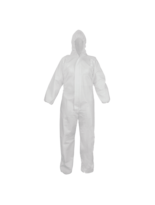 FrogWear™ Microporous PE Film Laminated Coverall with Hood-Elastic on the Hood, Ankles, Waist & Wrists