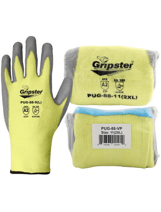 Radians 13g Level 3 Cut Protection High Visibility Dip Glove