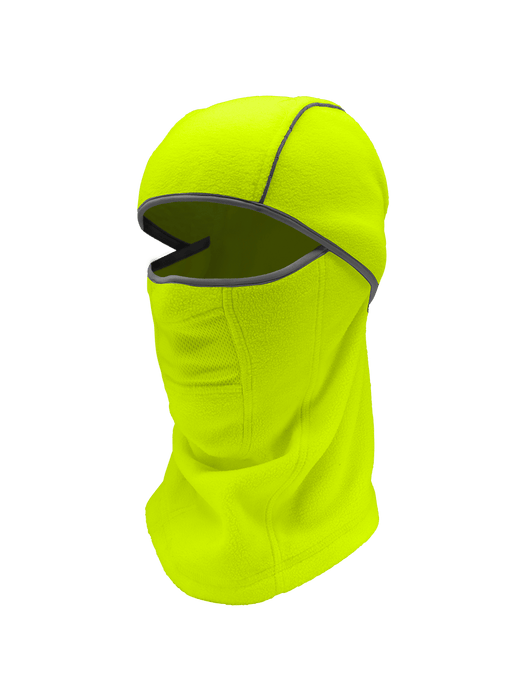 Bullhead Safety™ Winter Liners High-Visibility Yellow/Green, Shoulder-Length, Multifunctional, Hinged Thermal Balaclava