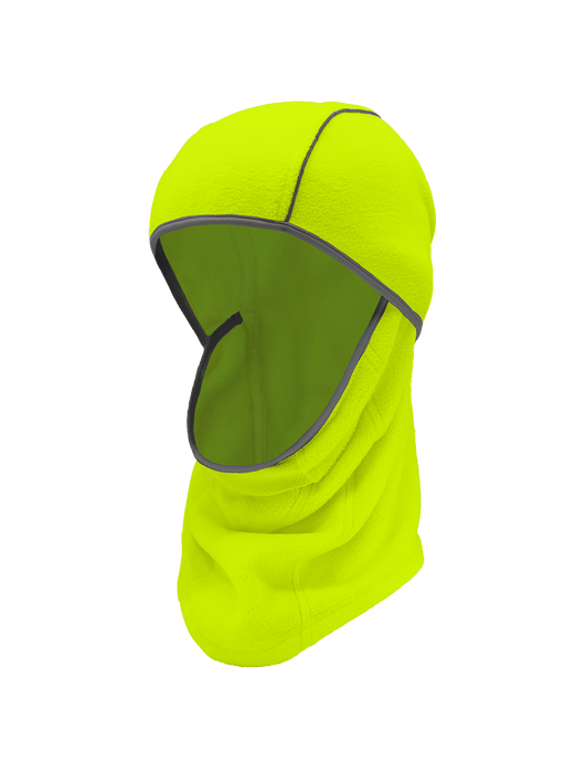 Bullhead Safety™ Winter Liners High-Visibility Yellow/Green, Shoulder-Length, Multifunctional, Hinged Thermal Balaclava