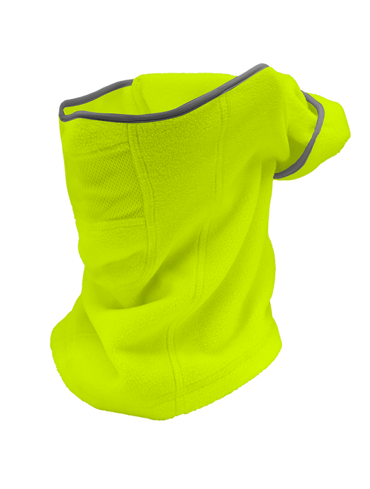 Bullhead Safety™ Winter Liners High-Visibility Yellow/Green, Shoulder-Length, Multifunctional, Hinged Thermal Balaclava