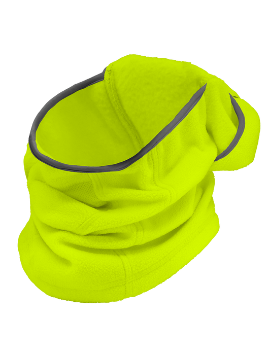 Bullhead Safety™ Winter Liners High-Visibility Yellow/Green, Shoulder-Length, Multifunctional, Hinged Thermal Balaclava