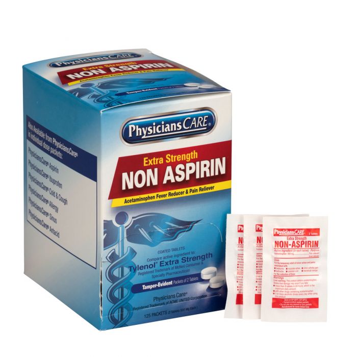 PhysiciansCare Non-Aspirin 125 x 2 per Box