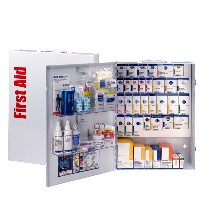 150 Person XL Metal SmartCompliance ANSI B+ First Aid Cabinet without Medications