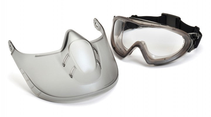 Capstone Shield- Clear H2X Anti-Fog Lens with Face Shield