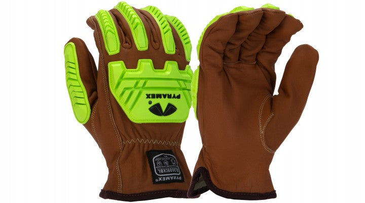 Goatskin Leather Driver, 360˚ A4 Para-Aramid Cut Liner, Level 2 Impact Protection, Category 4 Arc Flash Protection, ANSI Cut Level 4