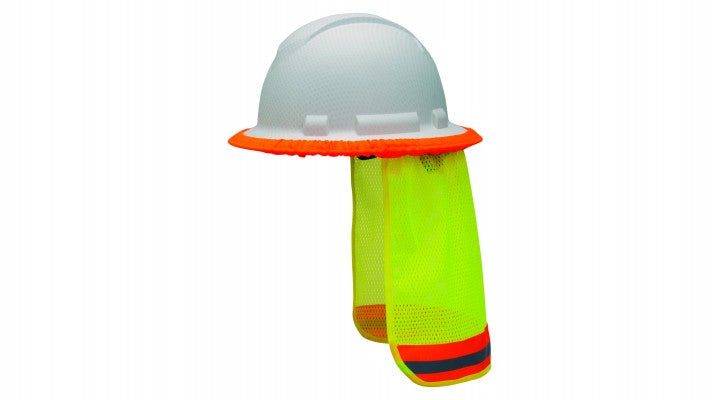 Mesh, Hi-vis Yellow Hard Hat Neck Shade