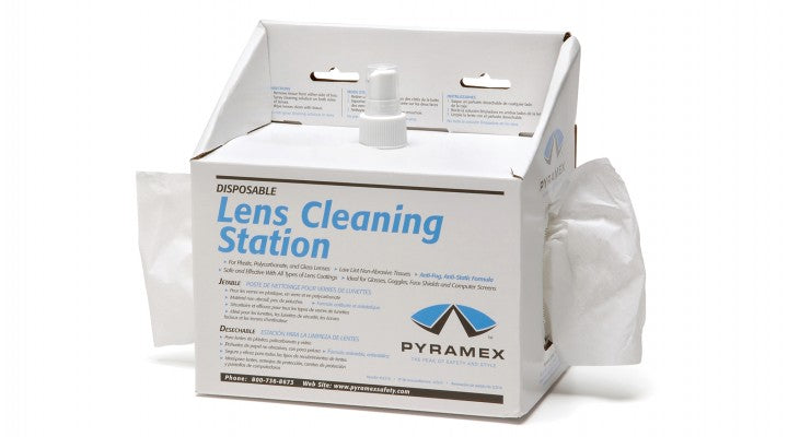 Lens Cleaning Station with 8 oz. Cleaning Solution 600 Tissues