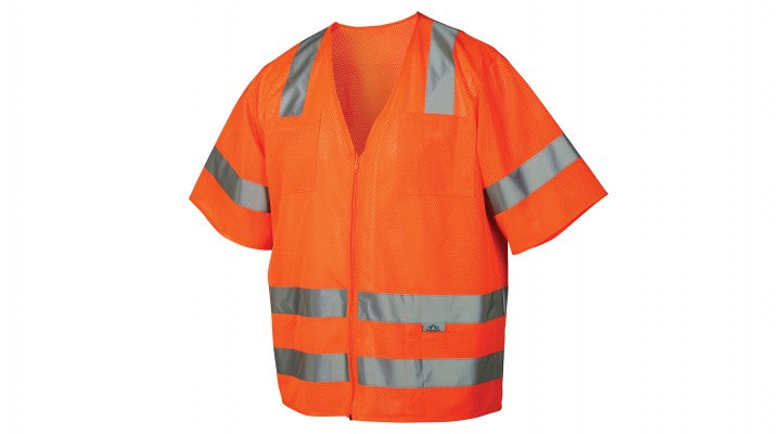 ANSI Class 3 Hi-Vis Safety Vest, 7-Pockets, Zipper