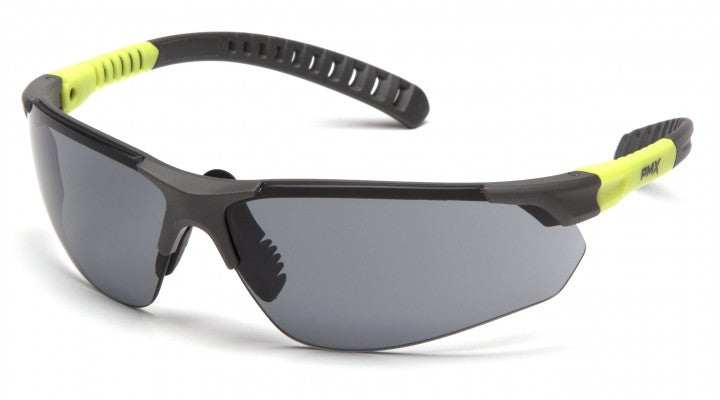 Sitecore Safety Glasses with Gray and Lime Temples and H2MAX Anti-Fog Lens