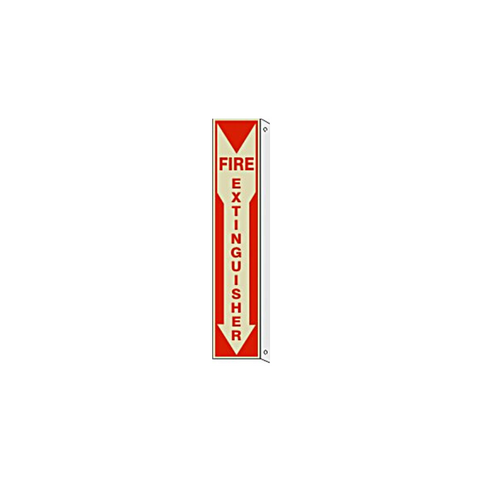 20" x 4" Fire Extinguisher, Flanged Sign
