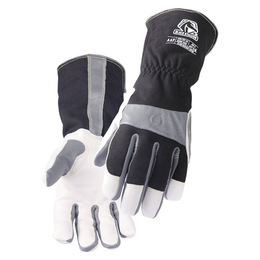 GS1994BK - Black Fleece Lined Goatskin, Top Grain Leather Gloves - The Glove  Warehouse