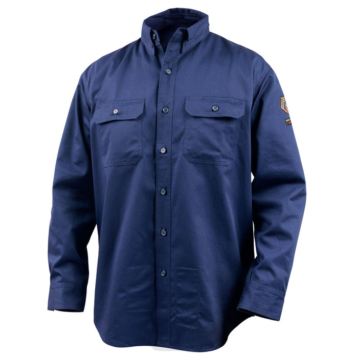 7 oz. AR/FR Cotton Stone Work Shirt, Navy