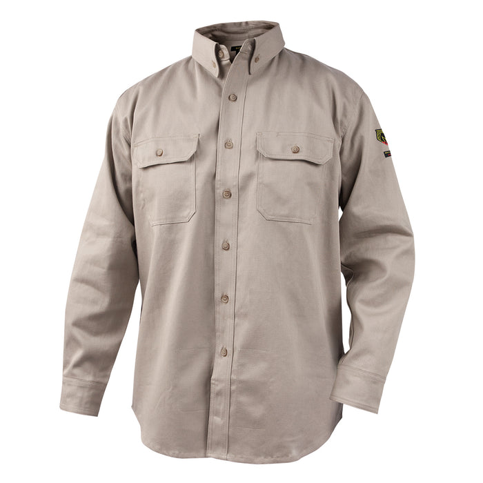 TRUGUARD™ 300 7 oz. 88/12 Flame-Resistant Work Shirt, Stone Khaki