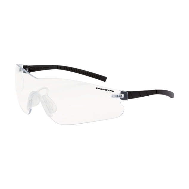 Crossfire Blade Performance Safety Eyewear, Black Frame, Anti-Fog Lens