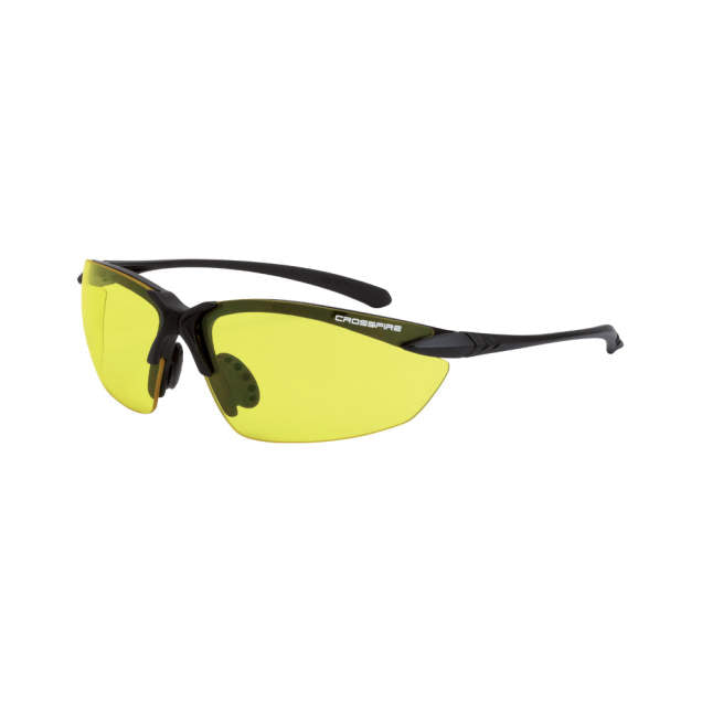Crossfire Sniper Premium Safety Eyewear, Matte Black Frame