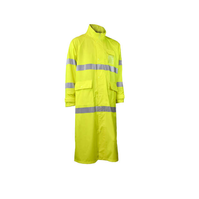 Radians Class 3 Hi-Vis Lime 48" Rain Coat