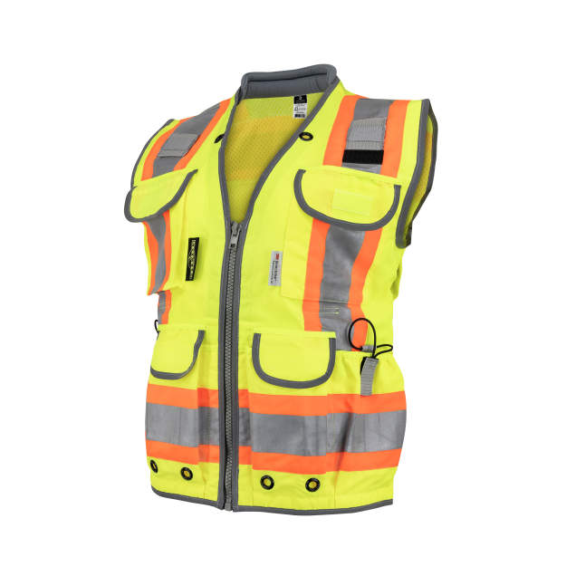 Radians® Hi-Vis Women's Heavy Duty Engineer Vest, ANSI/ISEA 107, Type R, Class 2
