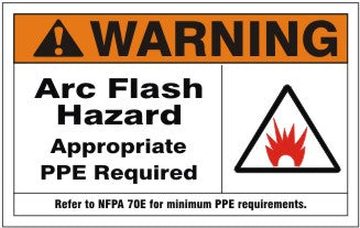 7" x 10" Warning Arc Flash Hazard