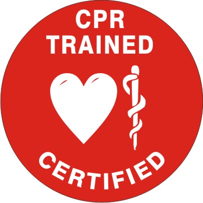 CPR Trained Certified Hard Hat Sticker — Safety & Packaging Sales
