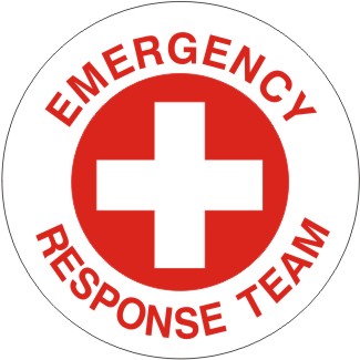 Ert Sticker Emergency Response Team Hard Hat Sticker — Safety & Packaging Sales