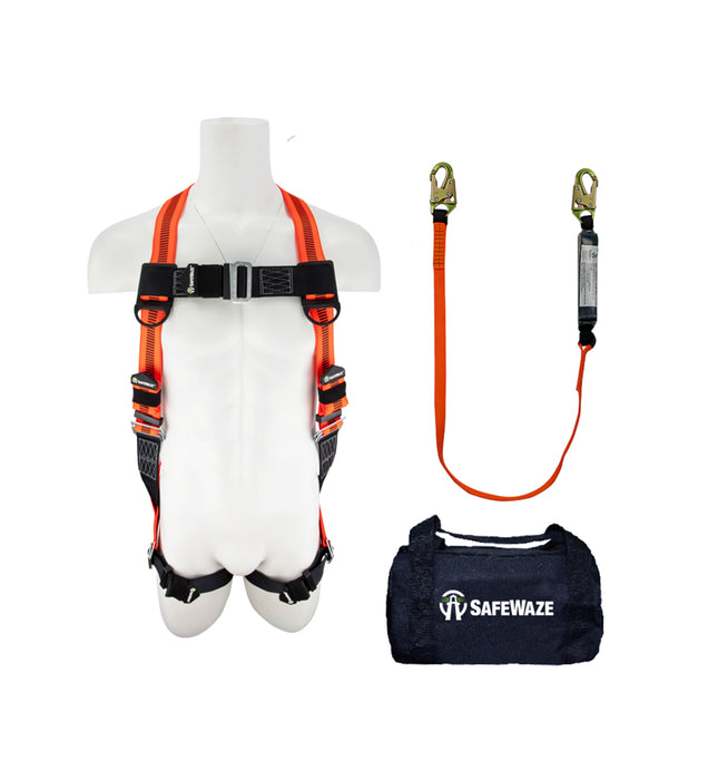 V-LINE Compliance Kit - Pass Through Leg Harness, Single Leg Lanyard and Bag