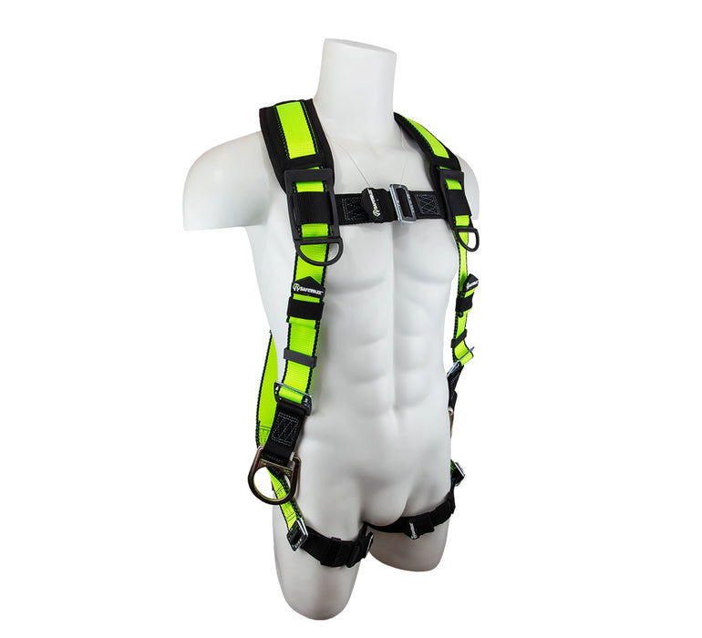 PRO No-Tangle Three D-Ring Harness w/Pass through Leg Buckles & Side Positioning D-Rings