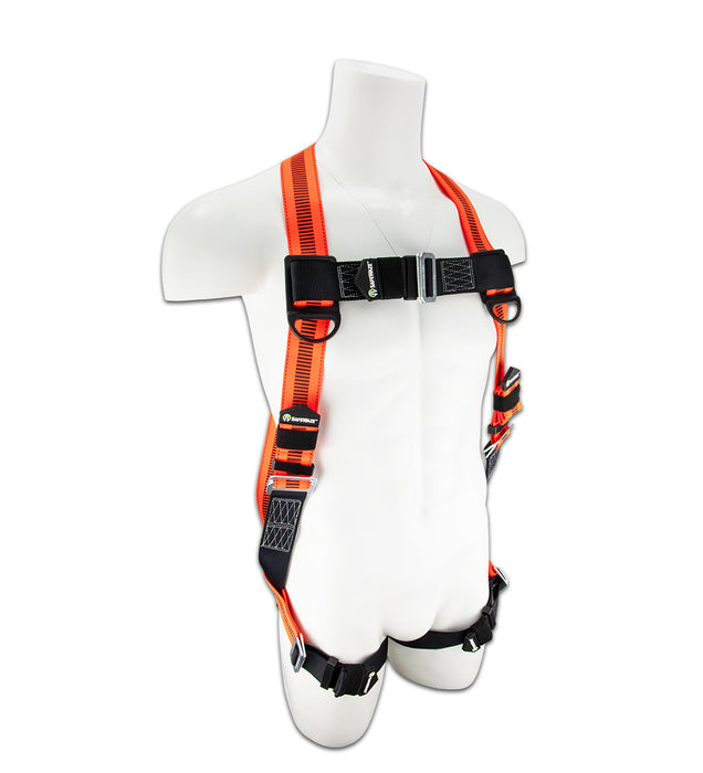 V-Line Single D-Ring Harness with Pass through Leg Buckles: Universal Sizing