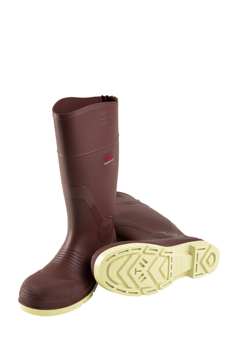 Premier G2 Plain Toe Knee Boot, 15", CRE Gusset, Chevron Plus® - Brick Red/Cream