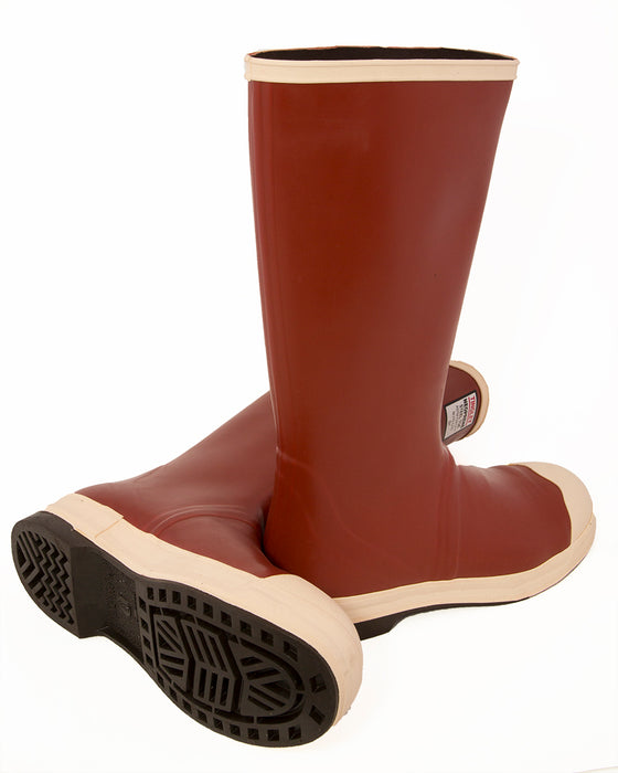 Pylon Neoprene Steel Toe Boot, 16", Chevron - Brick Red/Brown