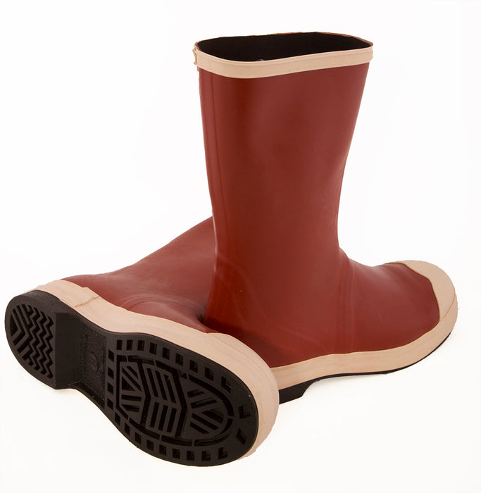 Pylon Neoprene Steel Toe Boot, 12½", Chevron - Brick Red/Brown