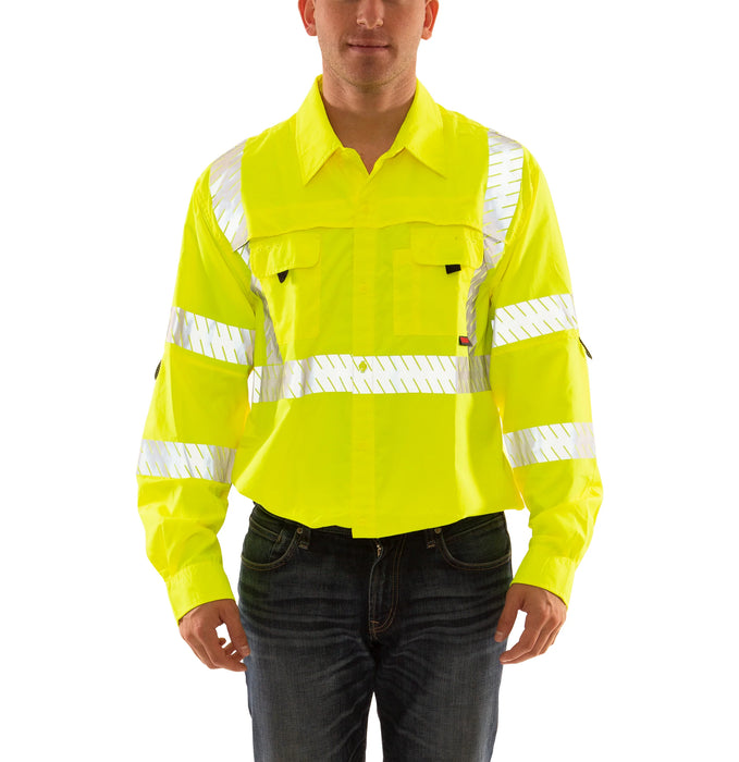 Job Sight Class 3 Long Sleeve Sportsman Shirt, Sawtooth™ Tape