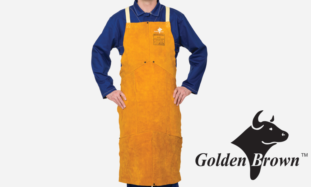Golden Brown™ Bib Apron, Select Split Leather
