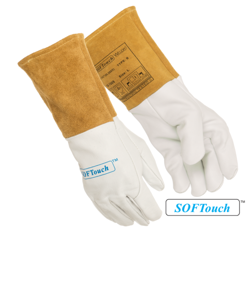 SOFTtouch™ TIG Welding Gloves, Top Grain Goatskin, 5" Cuff- TIG