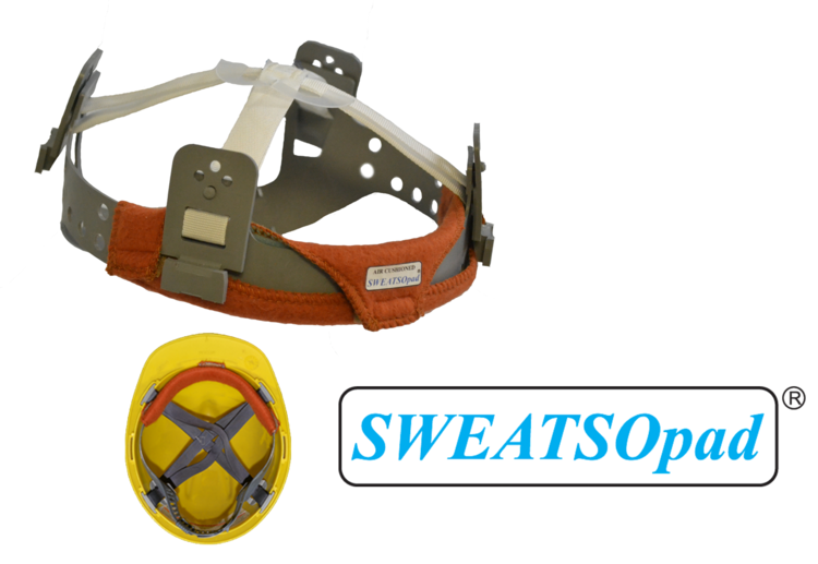 SWEATSOpad® Helmet Comforter - Suspender Headgear (Hard Hat)