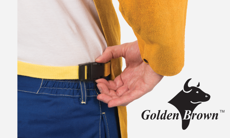 Golden Brown™ Bib Attachment, Select Split Leather