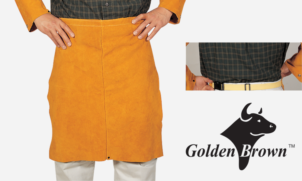 Golden Brown™ 24" Waist Apron, Select Split Leather