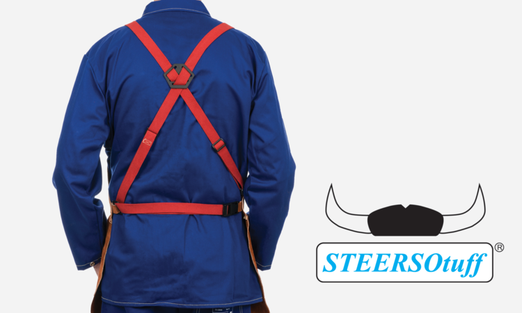 STEERSOtuff® Bib Apron, Side Split Leather